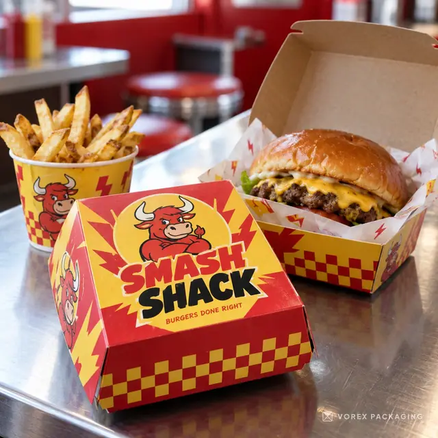 Custom Burger Boxes by Vorex