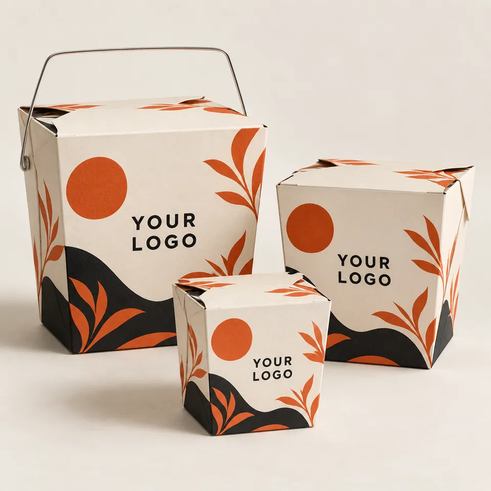 Custom Chinese Takeout Boxes by Vorex