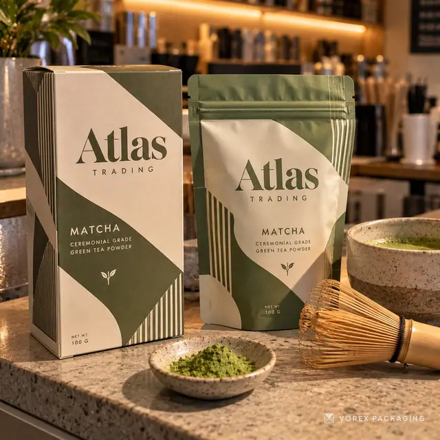 Custom Matcha Pouch & Box Sets by Vorex