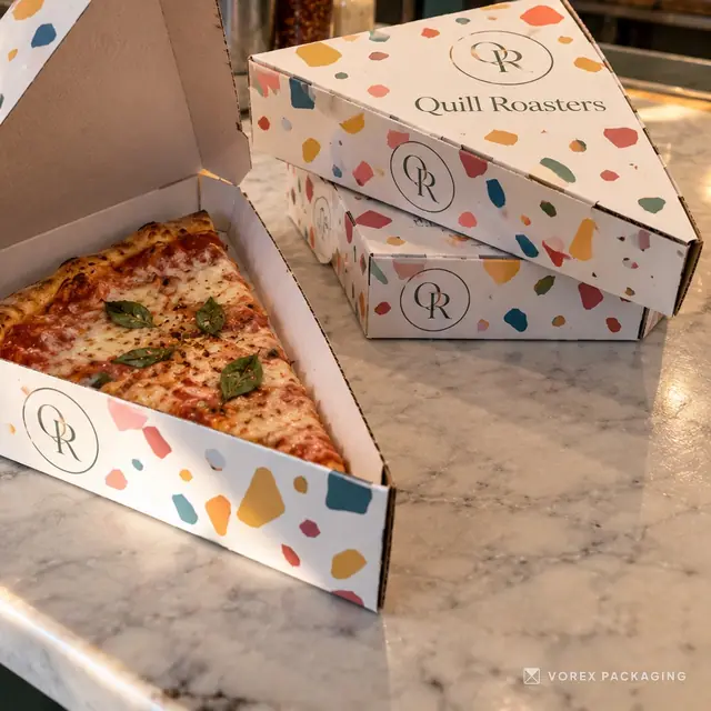Custom Pizza Slice Boxes by Vorex
