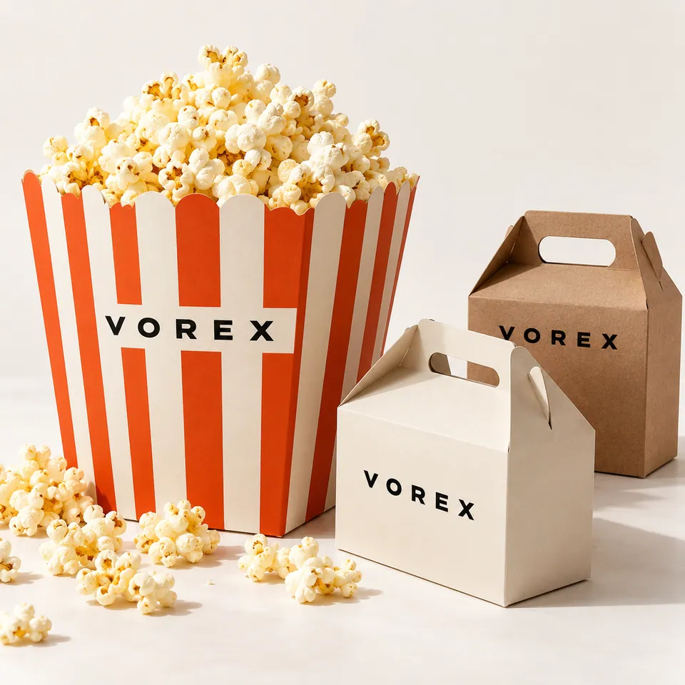 Custom Popcorn Boxes by Vorex