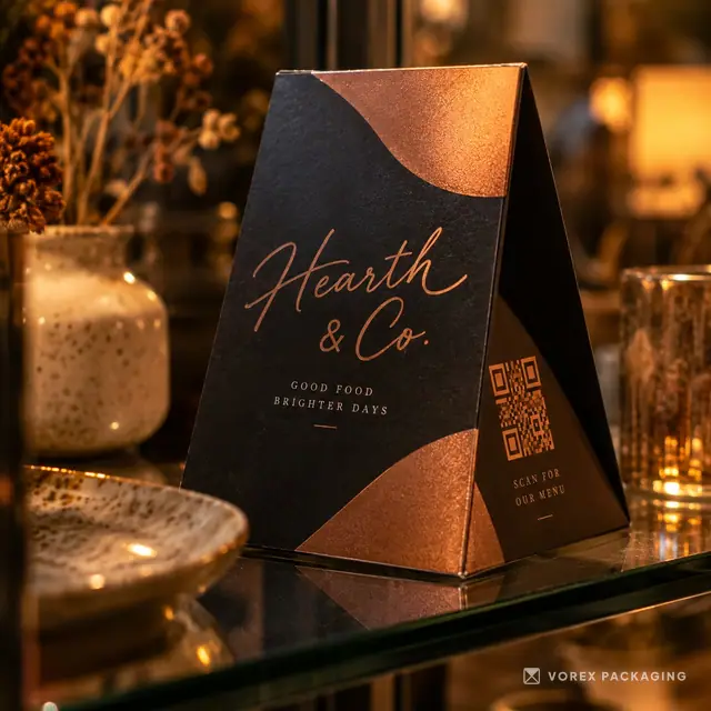 Custom Table Tents by Vorex