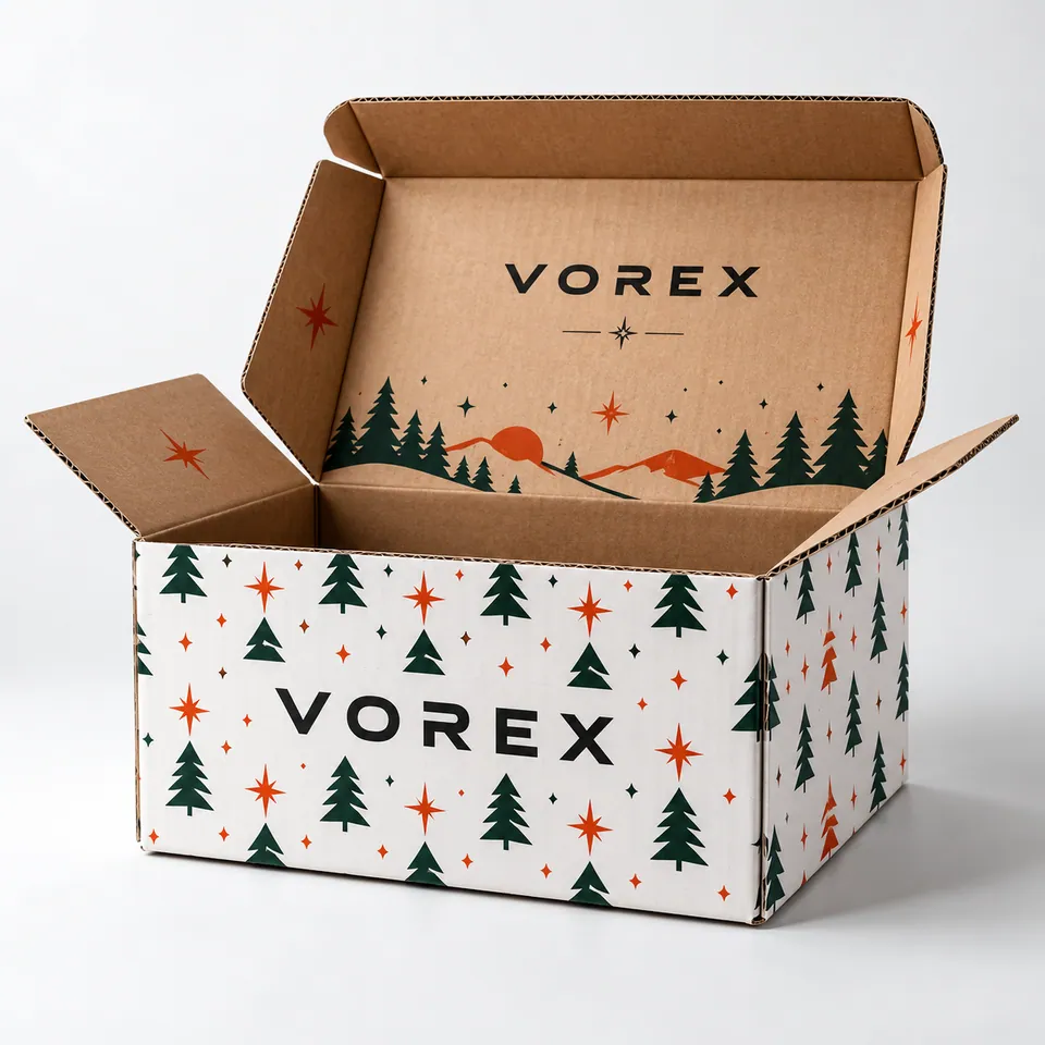 Custom Christmas Shipping Boxes by Vorex