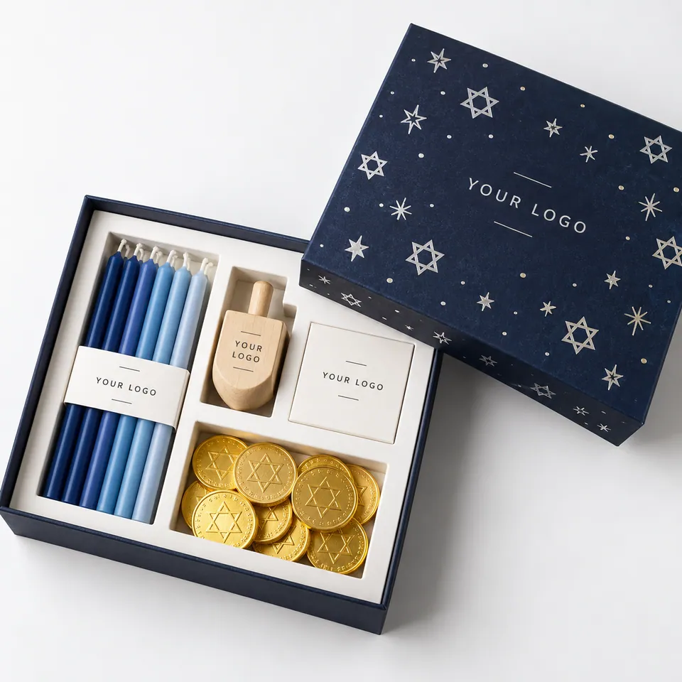 Custom Hanukkah Gift Set Boxes by Vorex