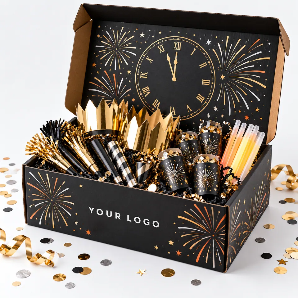 Custom New Year's Eve Party Boxes by Vorex